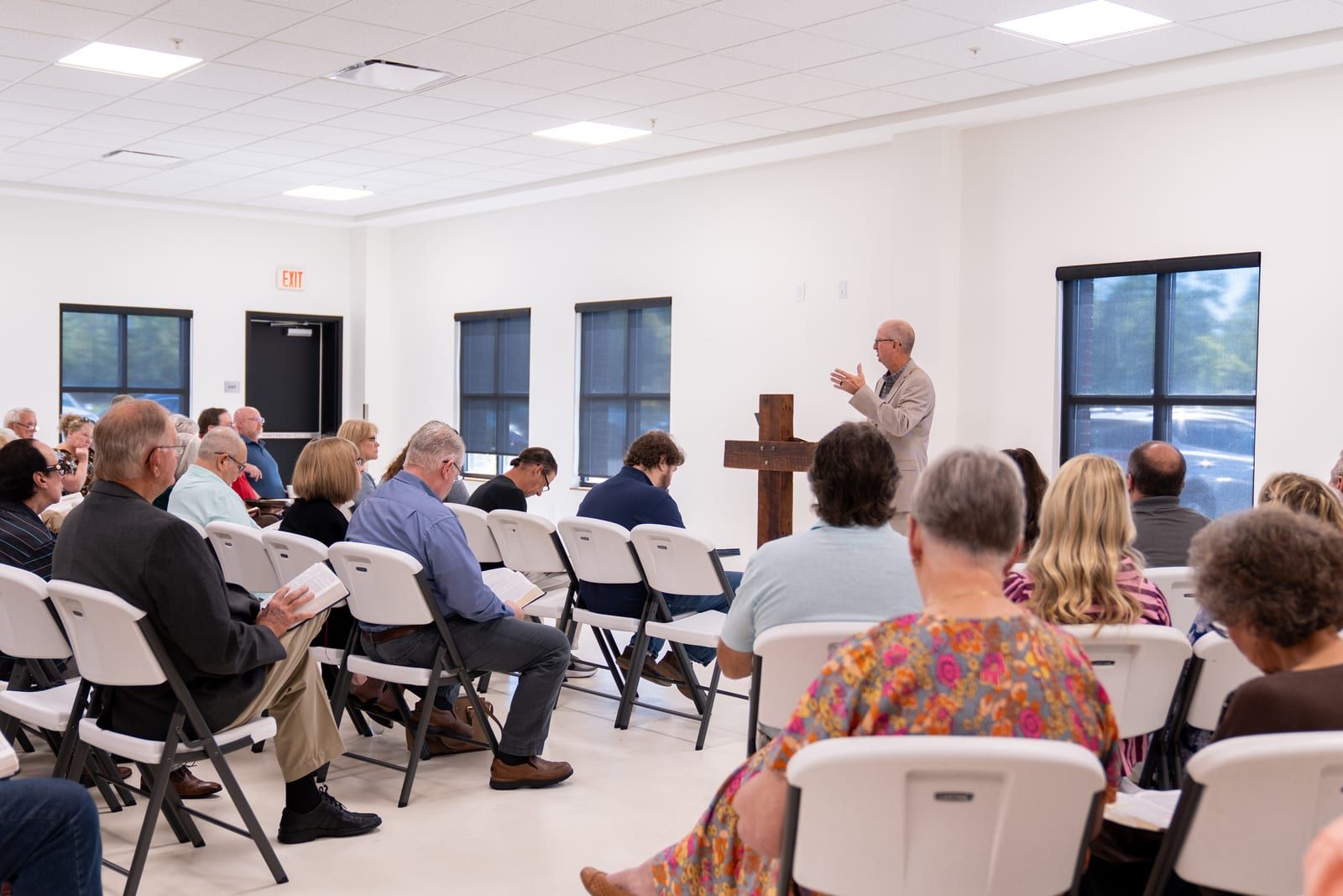 Bro. Glenn Graham teaching the Doctrines of the Word class.